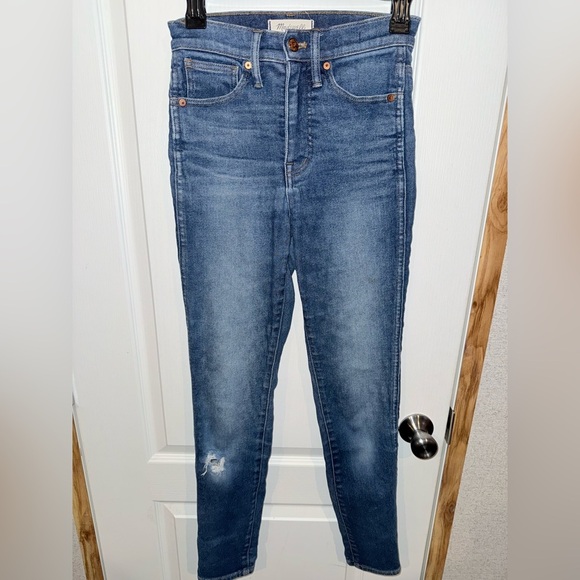 Madewell Denim - Madewell Distressed Blue Skinny Jeans